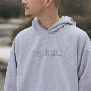 Open image in slideshow, Saved by Grace | Embroidered Hoodie
